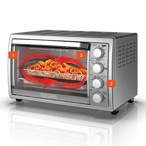 Crisp N Bake Air Fry Toaster Oven with Rotisserie TO4315SSQ